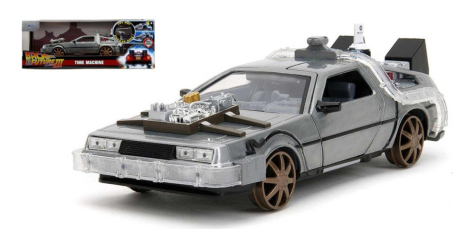 De Lorean "back To The Future Iii" Railroad Wheels W/lights Try Me – Jada Toys 1:24