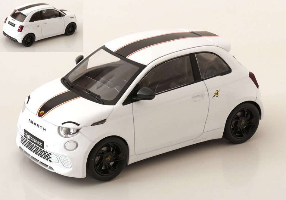 Fiat 500e Abarth 2024 White – ModelCarGroup 1:18