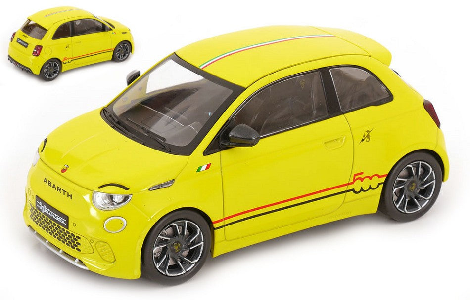 Fiat 500e Abarth 2024 Yellow – ModelCarGroup 1:18