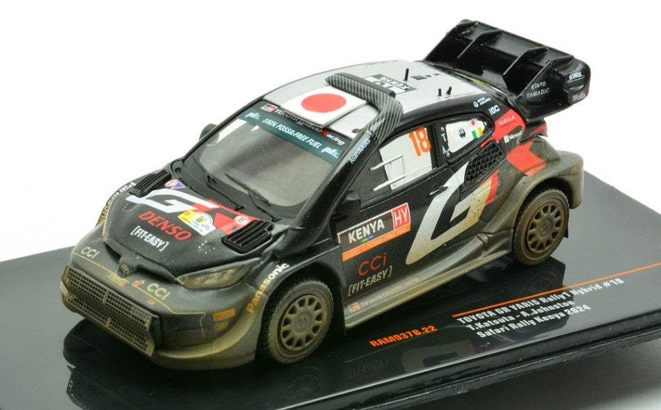 Toyota Yaris WRC N.18 Safari Rally Kenya 2024 Katsuta-johnston – Ixo Model 1:43