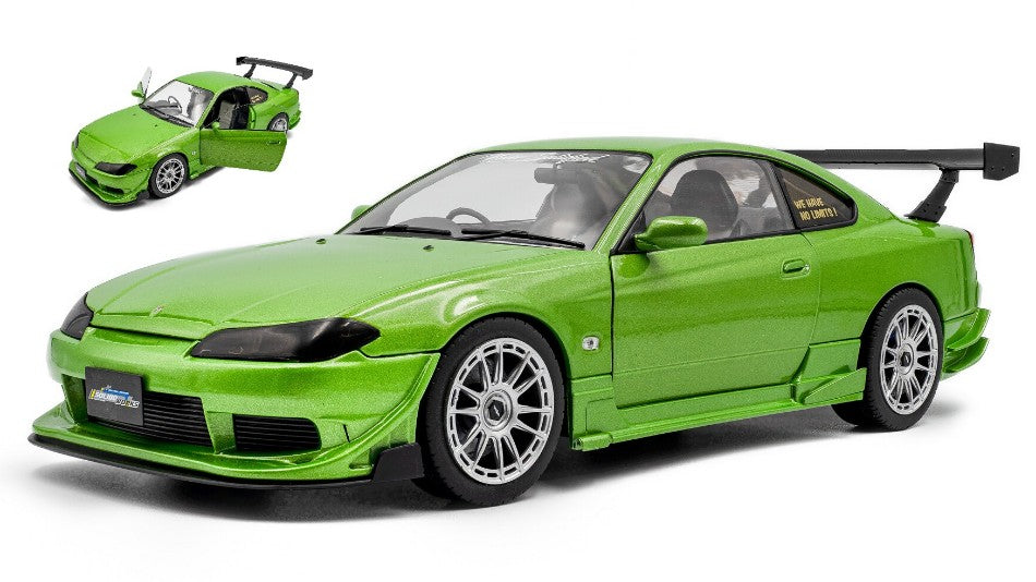 Nissan Silvia (S15) Coupe Spec-r Aero 1999 Met.green – Solido 1:18