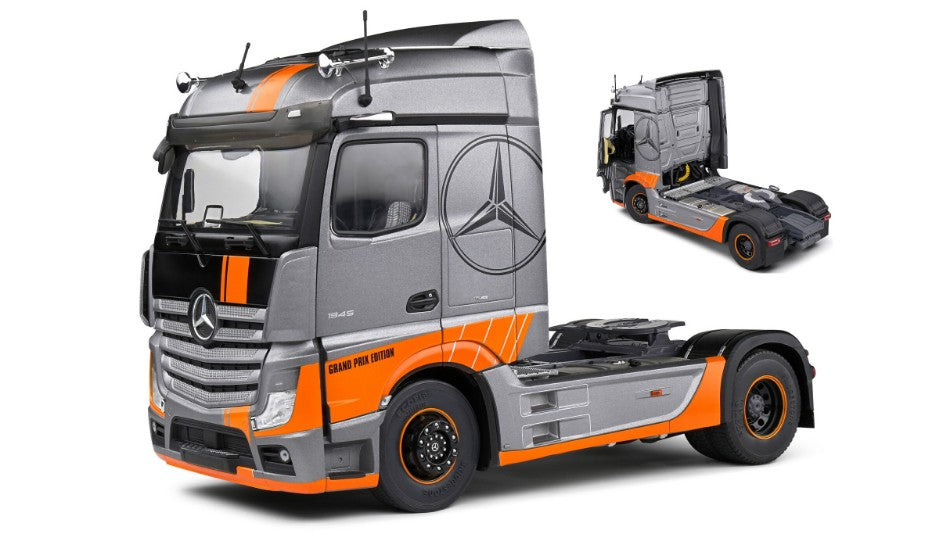 Mercedes Actros Truck 2 Assi Gran Prix Edition 2019 Silver – Solido 1:24