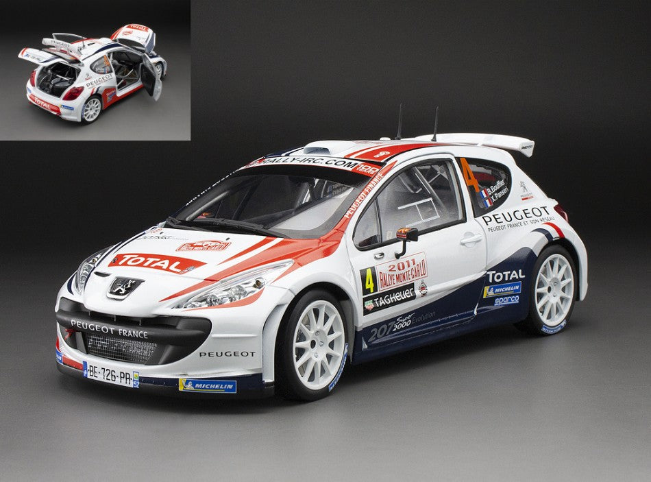 Peugeot 207 S2000 N.4 Winner Rally Automobile Monte Carlo 2011 – SunStar 1:18