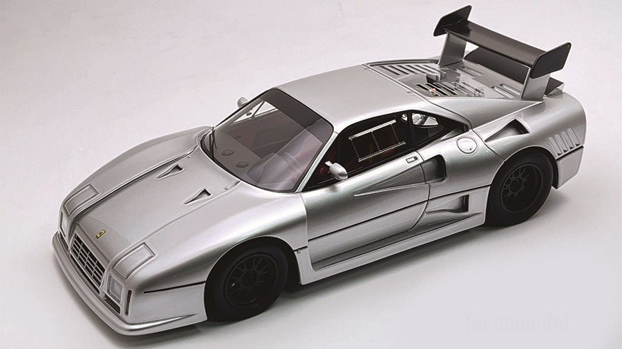 Ferrari 288 Gto Evoluzione 1985 Nurburgring Silver/black Wheels – Tecnomodel 1:18