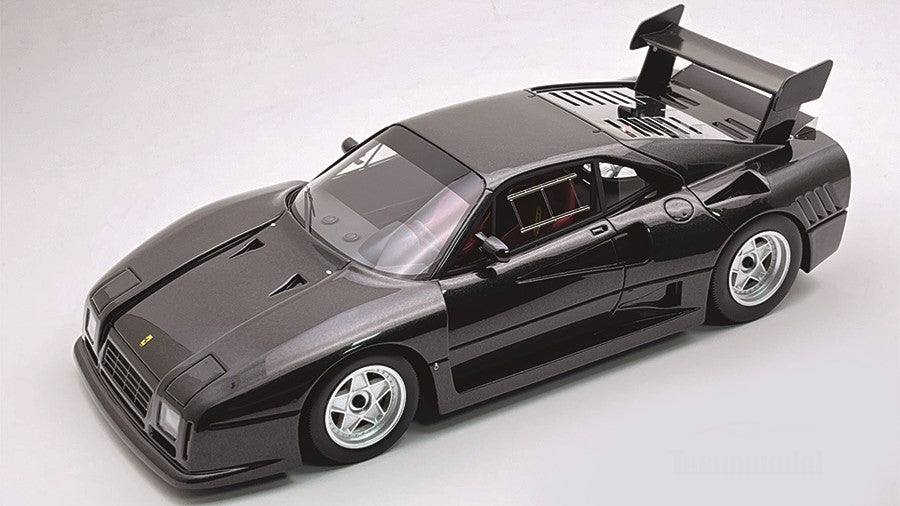 Ferrari 288 Gto Evoluzione 1985 Met.black/silver Wheels – Tecnomodel 1:18