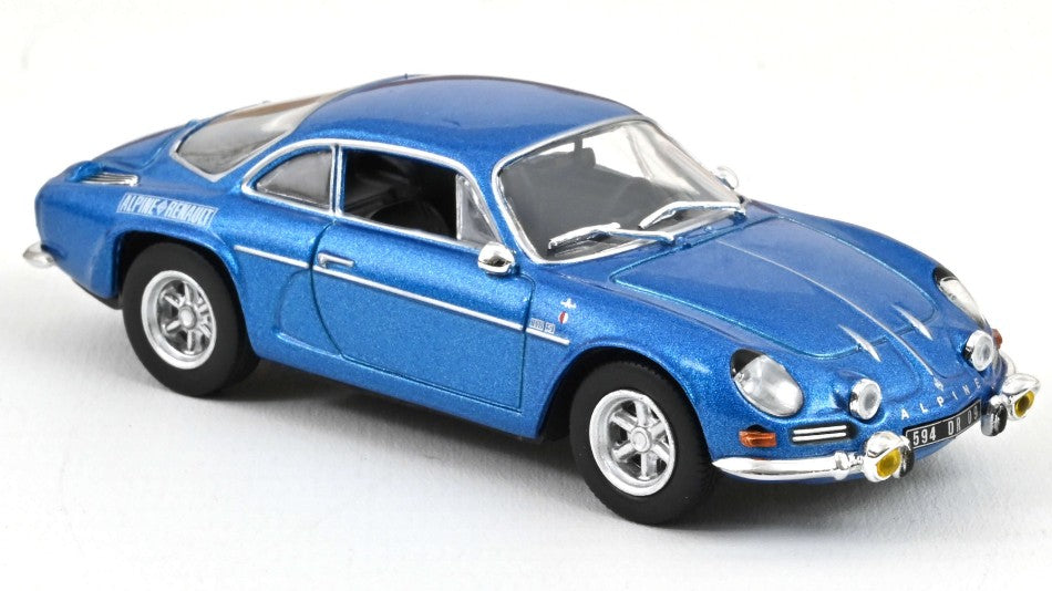 Alpine A110 1600 S 1973 Alpine Blue With Side Logo – Norev 1:43