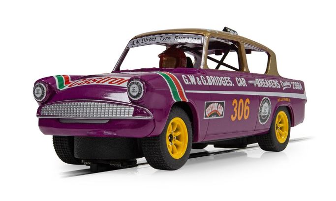 Ford Anglia 10SE George Polley 306 Slot – Scalextric 1:32