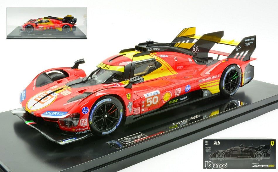 Ferrari 499P N.50 Winn.le Mans 2024 Fuoco-nielsen-molina-acrylic BOX1:18 – Burago 1:18