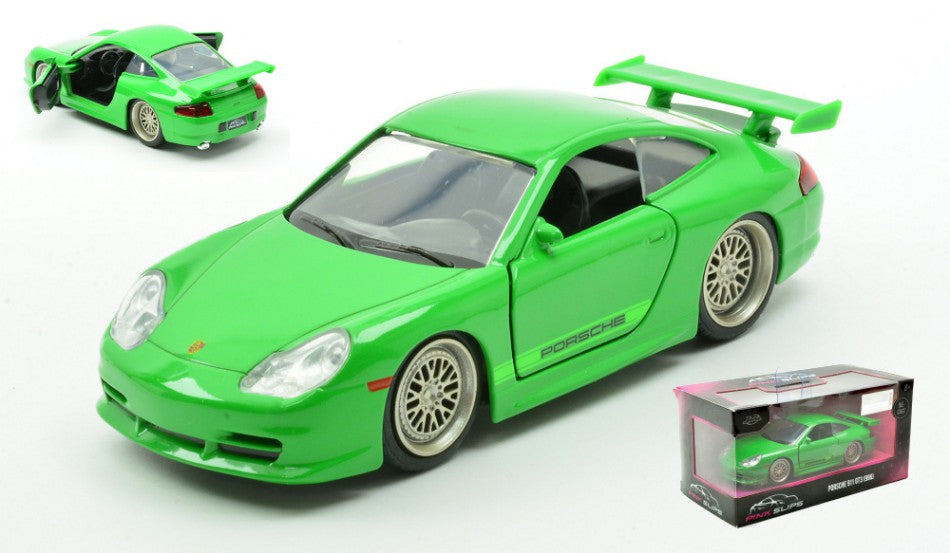 Porsche 911 GT3 (996) "pink Slips" Green – Jada Toys 1:32