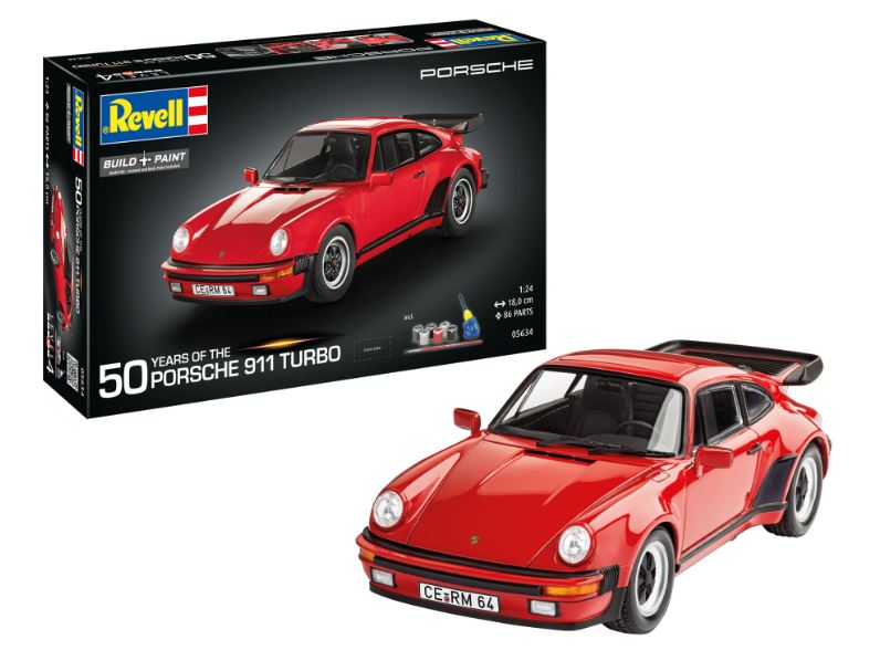 Porsche 911 Turbo 50th Anniversary Gift Set Kit – Revell 1:24