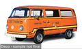 VW T2 Elektrotransporter 1978 Orange – Ixo Model 1:18