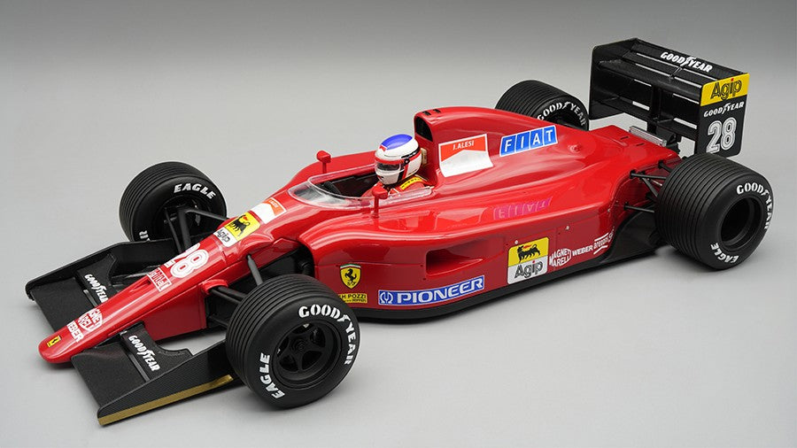 Ferrari 641 F1 N.28 British GP 1991 Rain Tyres J.ALESI W/driver – Tecnomodel 1:18