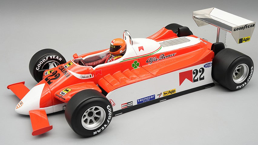 Alfa Romeo 179 N.22 Olanda GP 1980 V.BRAMBILLA W/driver – Tecnomodel 1:18