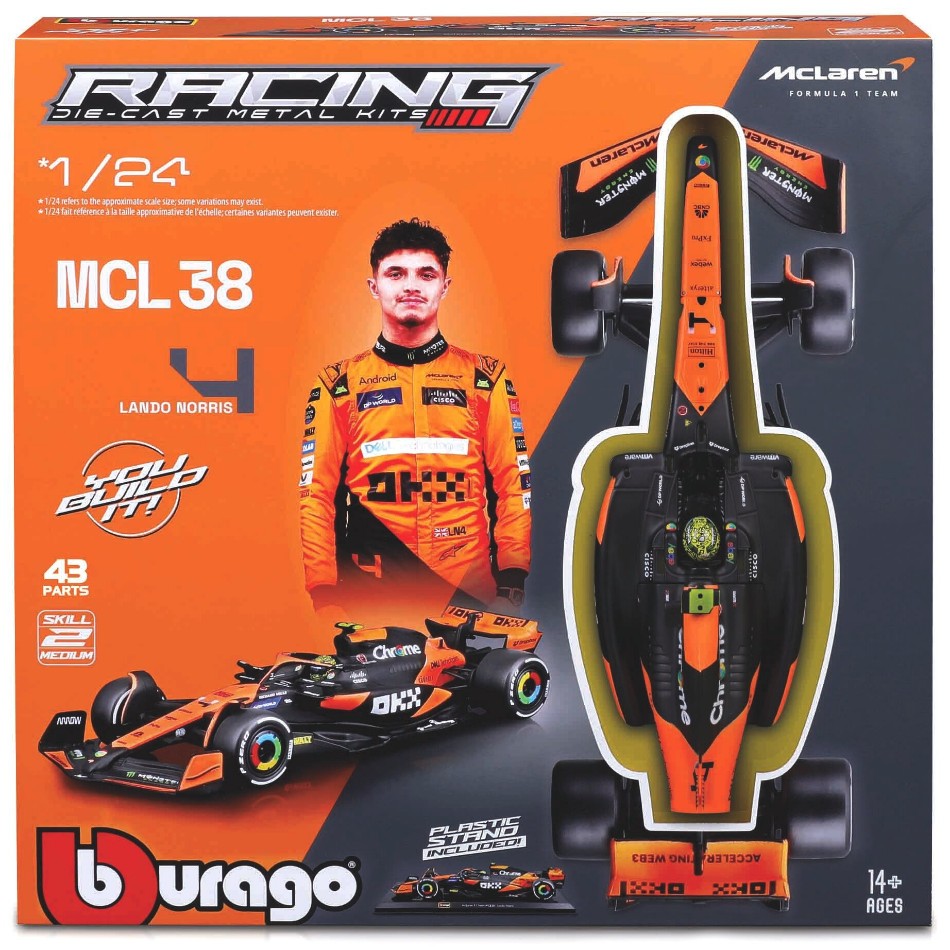 Mc Laren MCL38 N.4 Lando Norris 2024 Kit – Burago 1:24