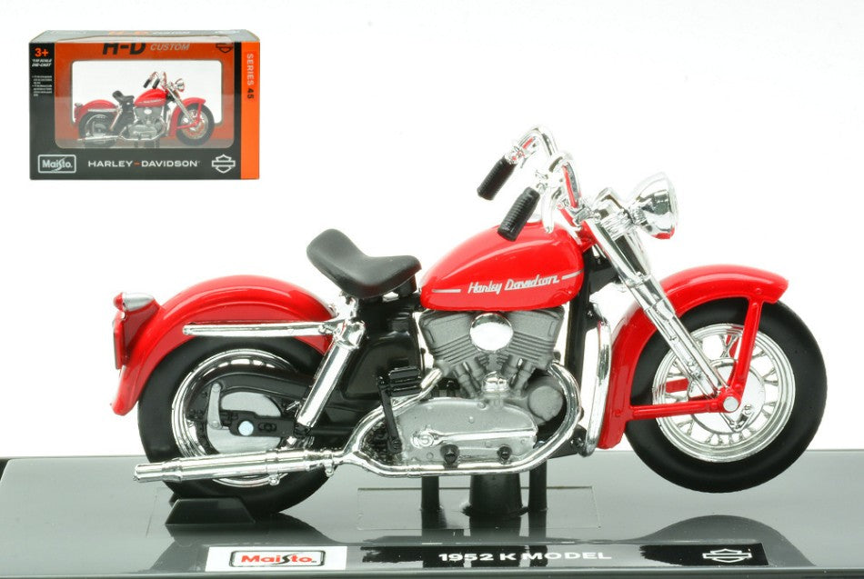 Harley Davidson K Model 1952 Red – Maisto 1:18