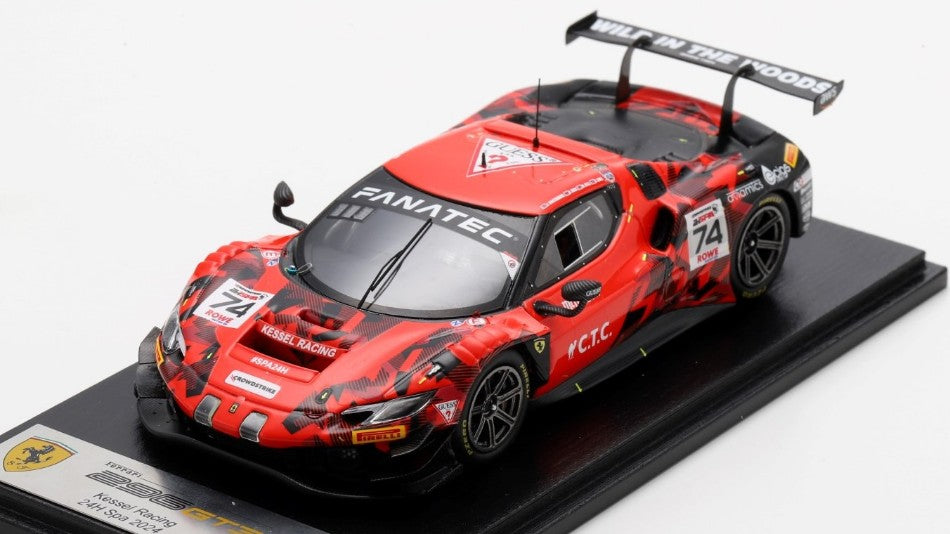 Ferrari 296 GT3 N.74 24H Spa Hartshorne-tuck-hull-bell – Looksmart 1:43