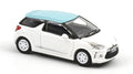 Citroën Ds3 2010 Banquise bianco And blu Boticelli Roof 1:87 – Norev