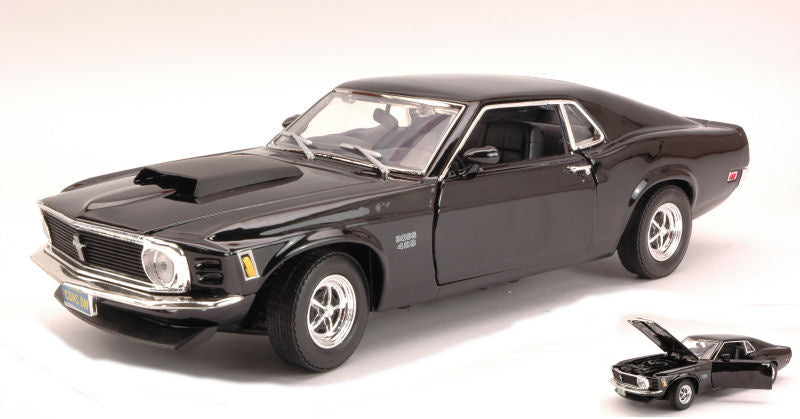 Ford Mustang Boss 429 1970 Black – MotorMax 1:18