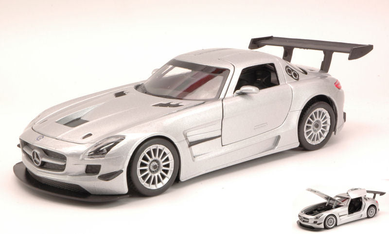 Mercedes Sls AMG GT3 Silver – MotorMax 1:24