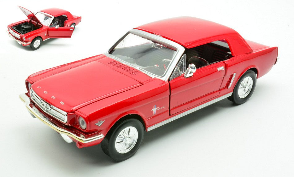 Ford Mustang Hard Top 1964 Red – MotorMax 1:24