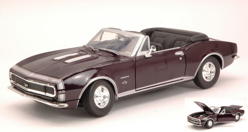 Chevrolet Camaro Ss 1967 Dark Metallic Purple – MotorMax 1:24