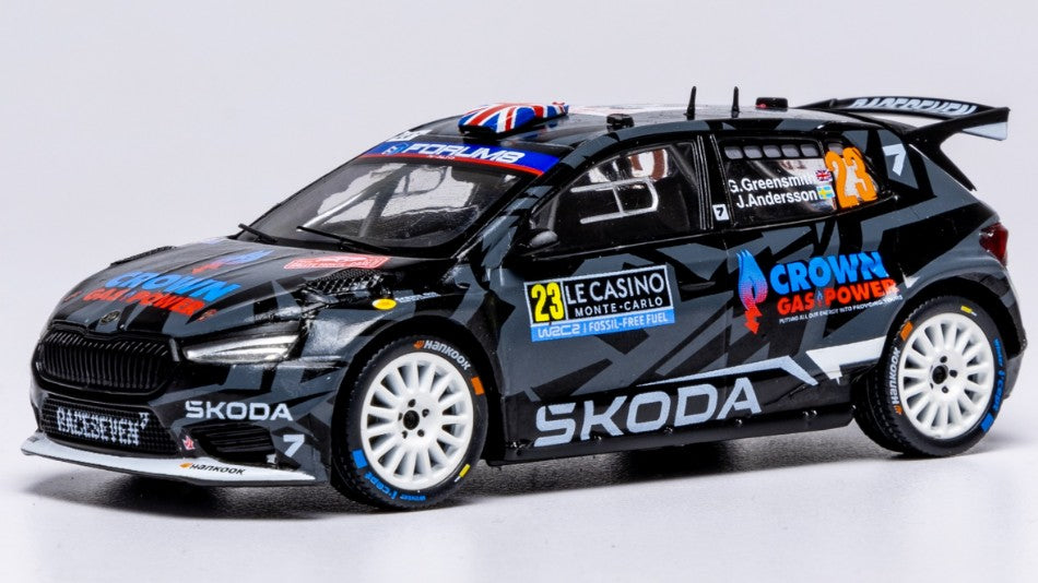 Skoda Fabia Rs N.23 RALLY2 Monte Carlo 2025 Greensmith-andersson – Ixo Model 1:43