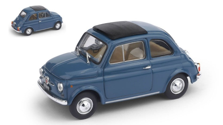 Fiat 500F 1965-72 Chiusa Blu Medio – Brumm 1:43