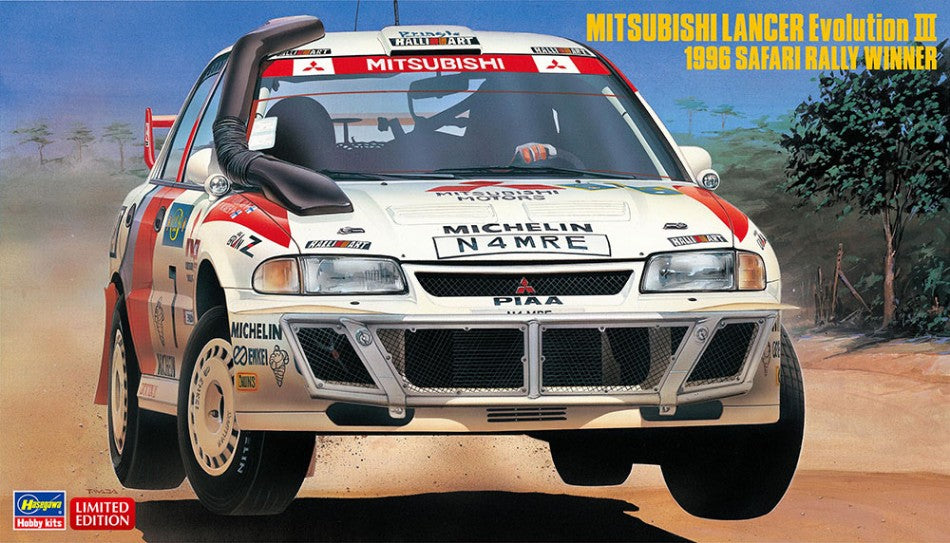 Mitsubishi Lancer Evo Iii 1996 Safari Rally Kit – Hasegawa 1:24