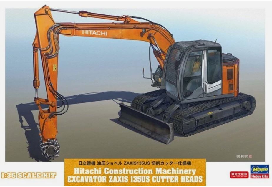 Hitachi Zaxis 135US Cutter Heads Kit – Hasegawa 1:35