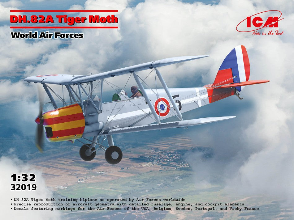 DH.82A Tiger Moth Of The World Air Forces Kit – ICM 1:32
