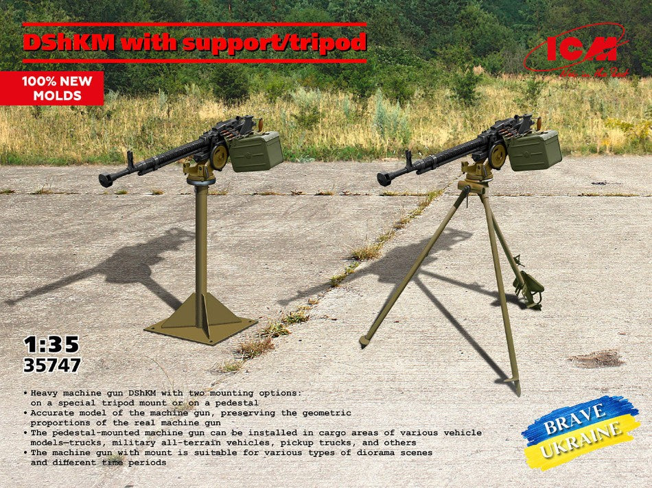 Dshkm W/support Tripod Kit – ICM 1:35