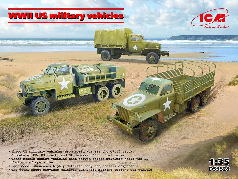 WWII US Military Vehicles Kit – ICM 1:35