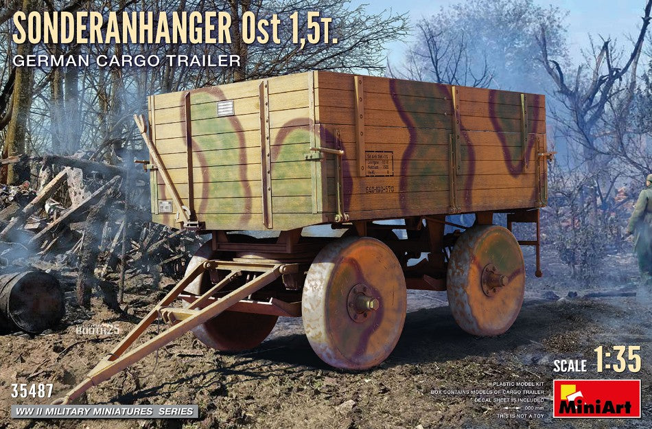 Sonderanhanger Ost 1,5 T German Cargo Trailer Kit – Miniart 1:35