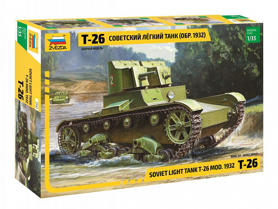 Soviet Tank T-26 Kit – Zvezda 1:35