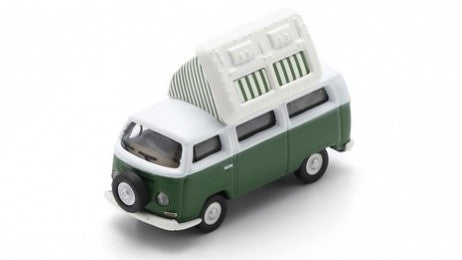 VW T2 Campingbus Green/white Die Cast – Schuco 1:87