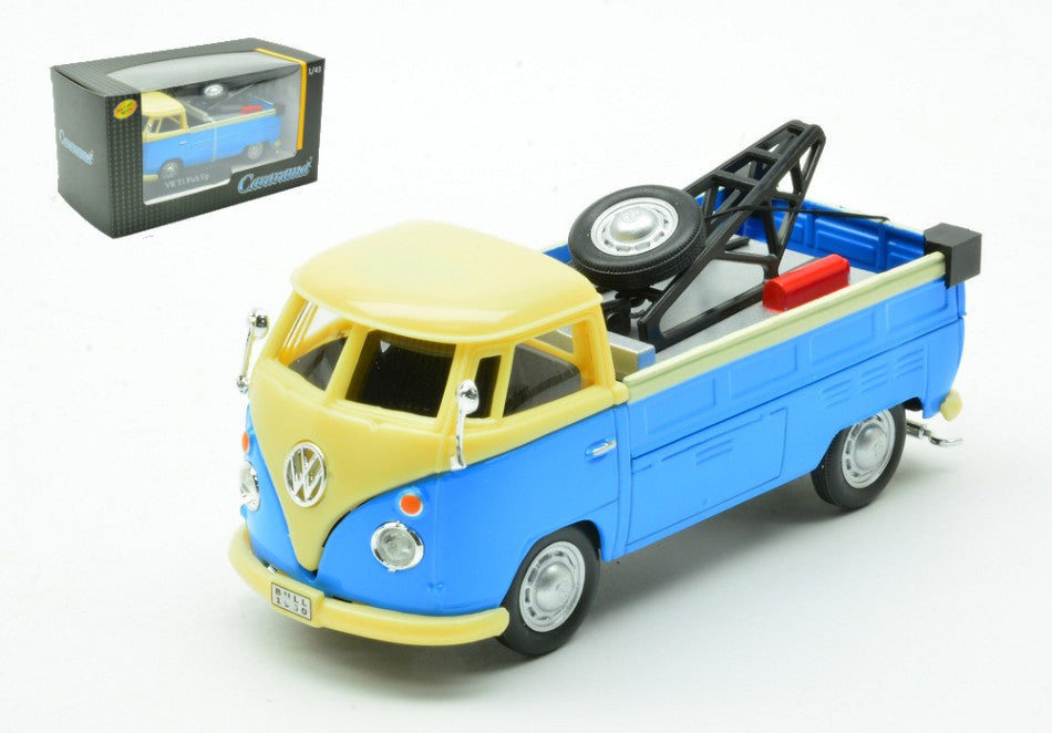 VW T1 Pick Up Tow Truck Light Blue/cream – Cararama 1:43