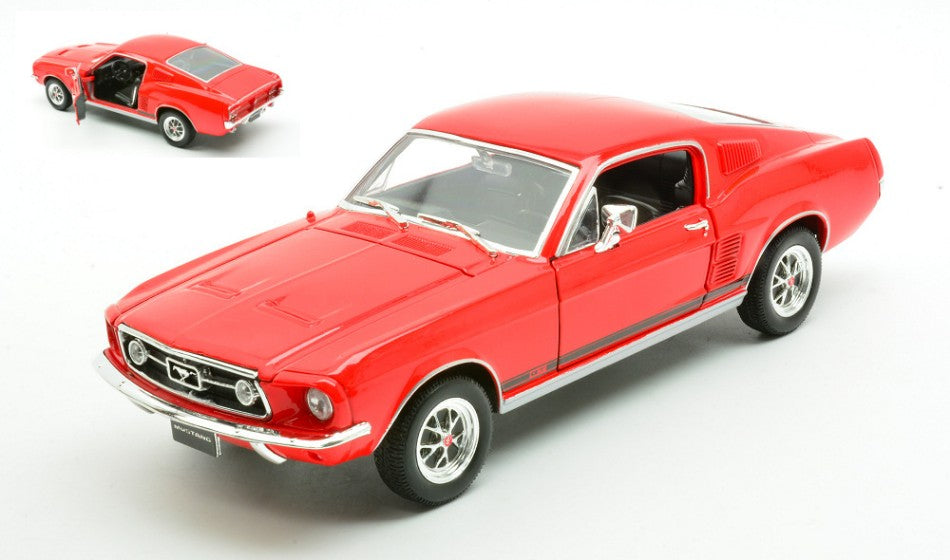 Ford Mustang GT Fastback 1967 Red -27 – Welly 1:24