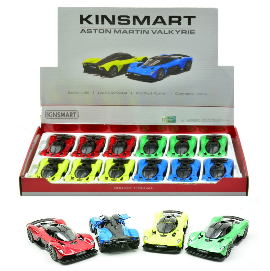 Aston Martin Valkyrie (5470D) Col.ass. Cm 12 – Kinsmart 1:36