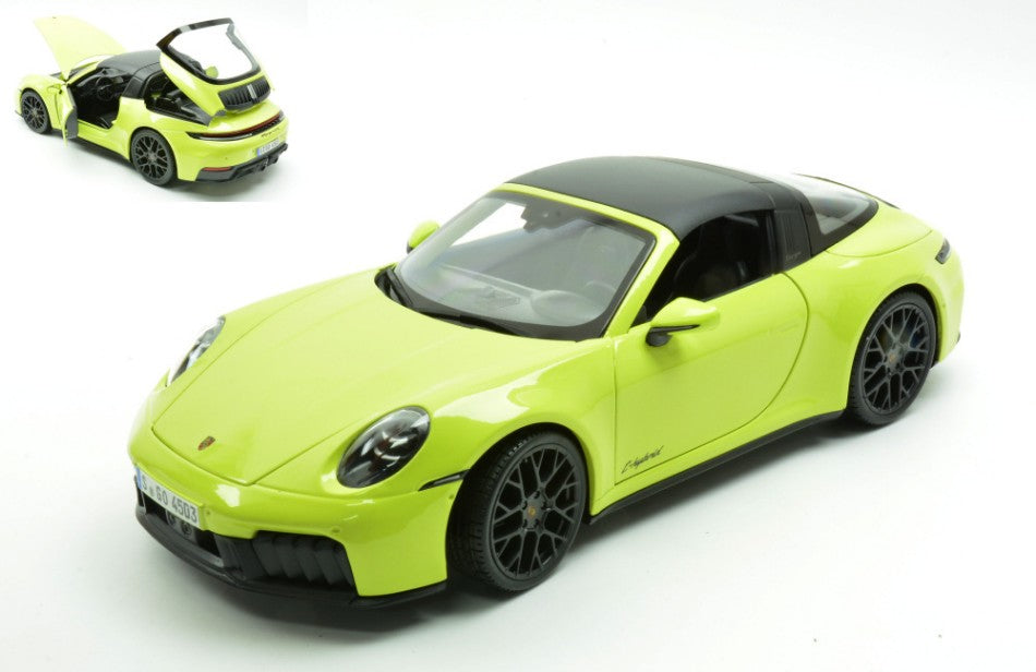 Porsche 911 (992.2) Targa 4 GTS Hybrid 2025 Light Yellow – Maisto 1:18