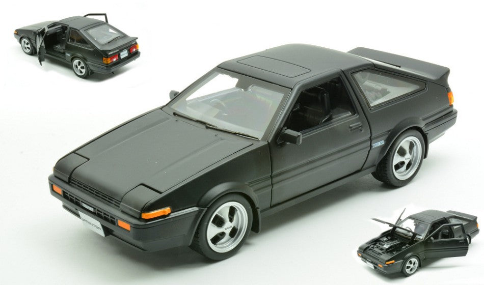 Toyota Sprinter Trueno AE86 Matt Black – Maisto 1:24