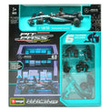 Pit Stop Set Mercedes F1 W14 N.63 George Russell 2023 – Burago 1:43