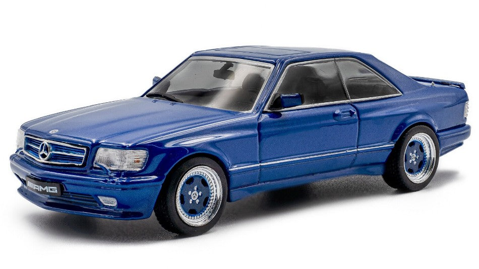 Mercedes 560 Sec AMG Widebody 1990 Linarite Blue Pearl – Solido 1:43