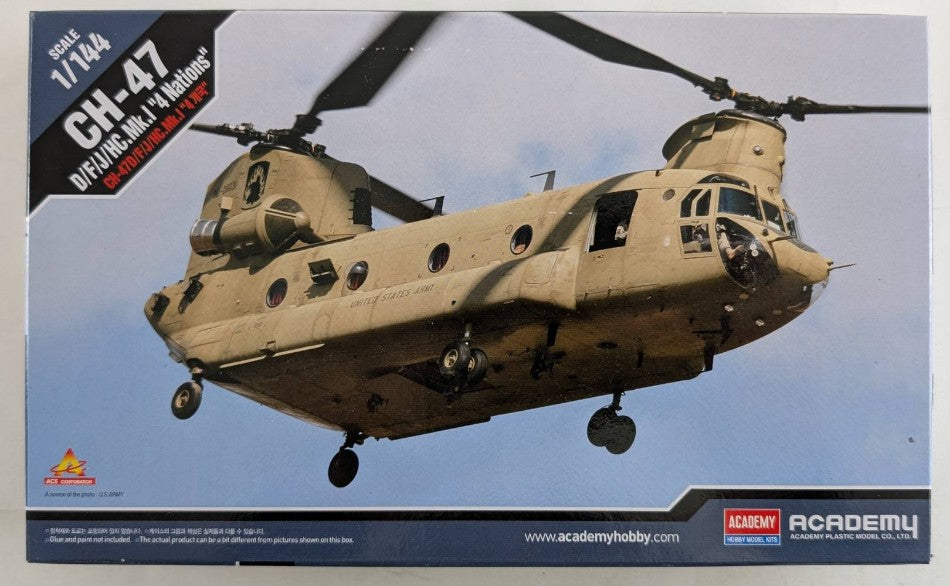 CH-47D/F/JHC. Mk.1 4 Nations Kit – Academy 1:144