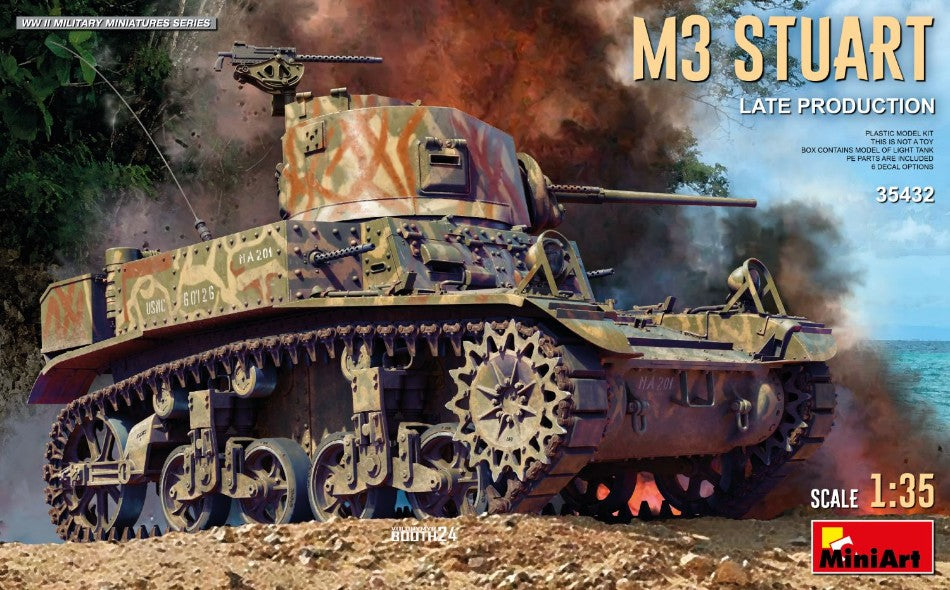 M3 Stuart Light Tank Late Prod. Kit – Miniart 1:35