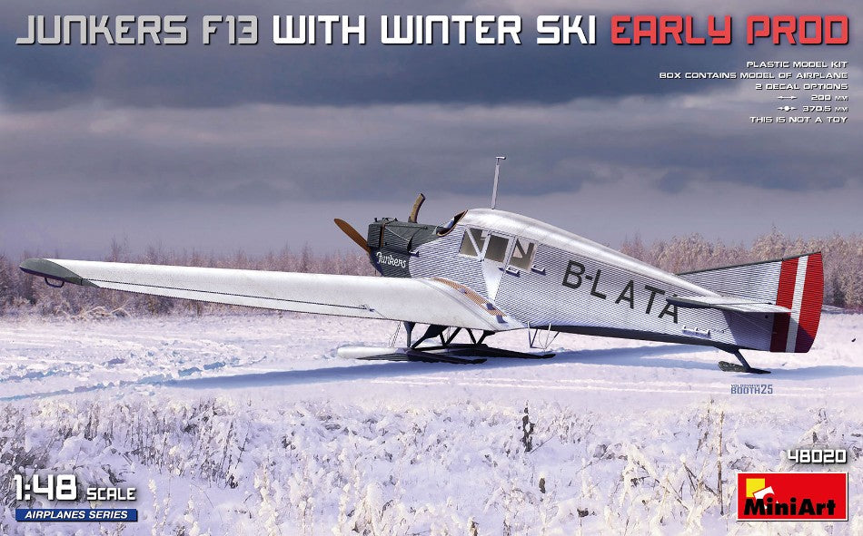 Junkers F13 With Winter Sky Early Prod.kit – Miniart 1:48
