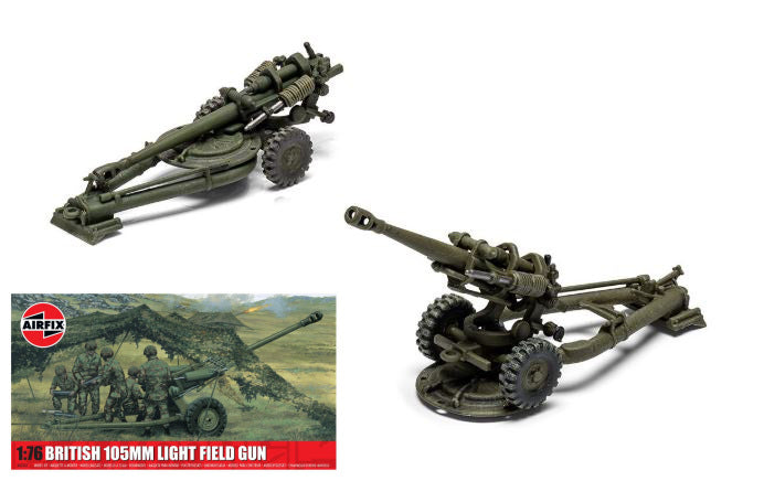 British 105mm Light Field Gun Kit – Airfix 1:76