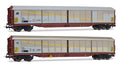 Fs 2-UNIT Pack Habils Closed Wagons Silver/brown Livery Ep.v – Rivarossi 1:87