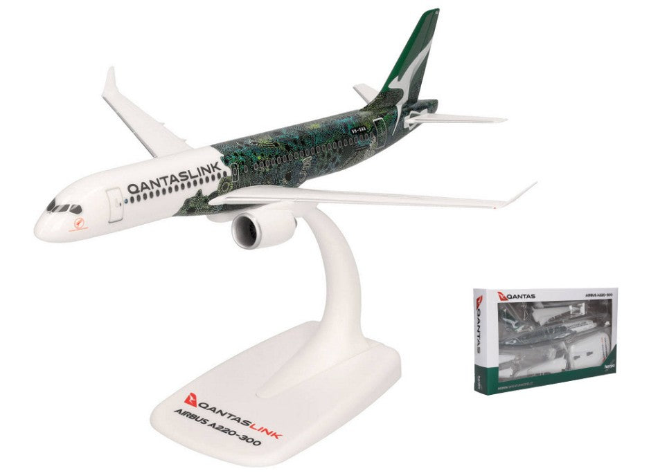Airbus A220-300 Qantas Link Flying Art – Herpa 1:200