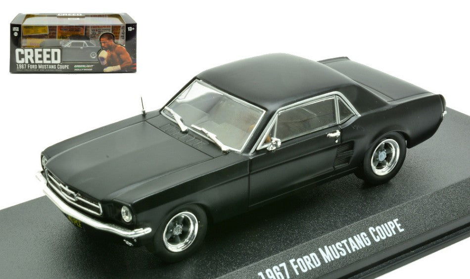 Ford Mustang Coupe' 1967 "creed 2015 Adonis Creed's" Matt Black – Greenlight 1:43