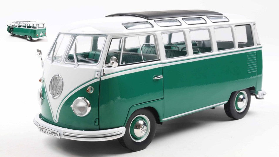 Volkswagen T1 Samba Green/white 1962 – Solido 1:18